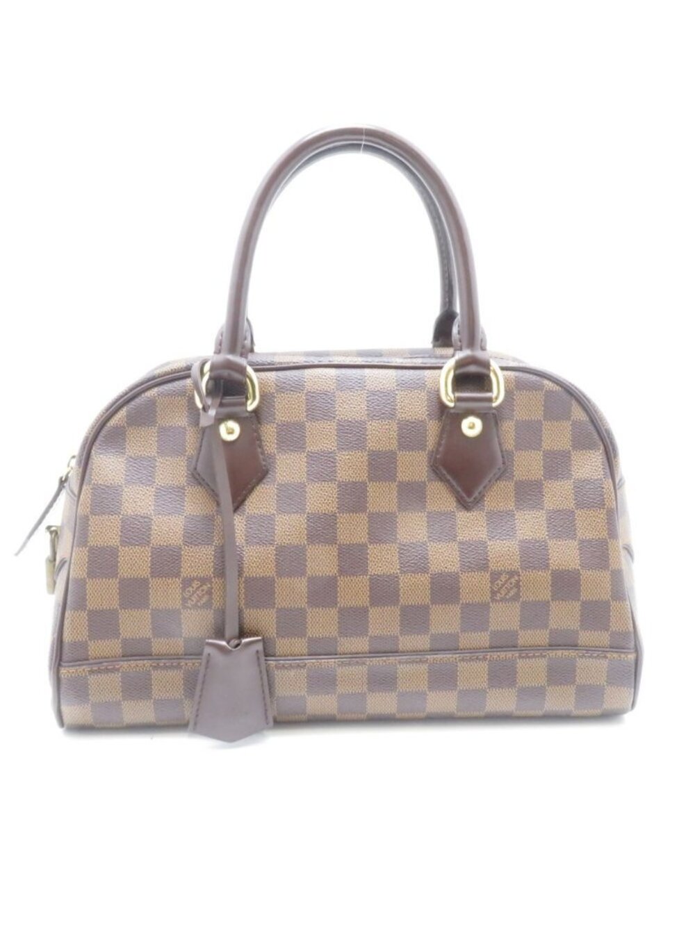 Louis Vuitton Duomo Damier Handbag Canvas Brown